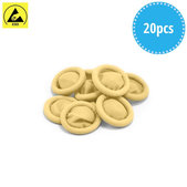 Ditali in lattice conduttivo ESD, Taglia L, 20pcs