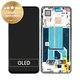 Schermo per OnePlus Nord 2 5G, Blue Haze, Vetro touch con cornice, 2011100359, Genuine Service Pack