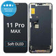 Schermo Soft OLED per iPhone 11 Pro Max, Vetro touch con cornice, FixPremium