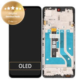 Schermo per Motorola Edge 20 LIte XT2139, Vetro touch con cornice, 5D68C19271, Genuine Service Pack