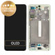 Schermo per Samsung S21 FE G990B, Green, Vetro touch con cornice, GH82-26414C, GH82-26420C, GH82-26590C, Genuine Service Pack