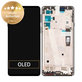 Schermo per Motorola Edge 20 XT2143, Frostred Grey, Vetro touch con cornice, 5D68C19192, Genuine Service Pack