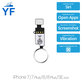 Tasto Home YF per iPhone 7, 7 Plus, 8, 8 Plus, SE (2020), SE (2022), Silver