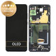 Schermo per Samsung S20 Ultra G988F, Cosmic Black, Vetro touch con cornice, GH82-26032A, GH82-26033A, Genuine Service Pack