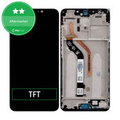 Schermo per Xiaomi Pocophone F1, Steel Blue, Vetro touch con cornice