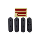 Set cover frame ruota 4pcs e adesivo riflettente per Xiaomi Mi Electric Scooter 2 M365, Pro, Red
