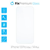 Vetro temperato per iPhone 13 Pro Max, 14 Plus, FixPremium