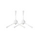 Spazzola laterale White 2 pz per Xiaomi Dreame L10 Pro, D9, D9 Max, D9 Pro, F9, Mi Robot Vacuum Mop Mijia 1C, 2 Mijia 2C, 2 Pro+ Mijia 1T, 2 Ultra, Trouver Roboter LDS