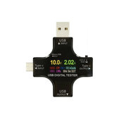 Tester digitale USB con USB-C e USB 3.0, Eversame 2in1