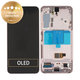 Schermo per Samsung S22 S901B, Pink Gold, Vetro touch con cornice, GH82-27520D, GH82-27521D, Genuine Service Pack