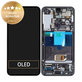 Schermo per Samsung S22 S901B, Phantom Black, Vetro touch con cornice, GH82-27520A, GH82-27521A, Genuine Service Pack