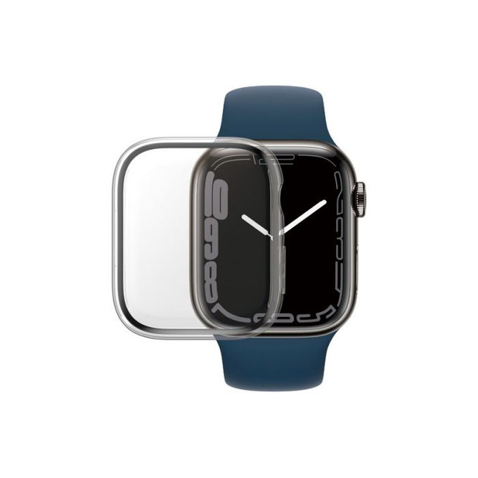 Vetro temperato Full Body AB per Apple Watch 7, 8, 9 45mm, Transparent, PanzerGlass