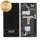 Schermo per Samsung S22 Ultra S908B, Phantom Black, Vetro touch con cornice, GH82-27488A, GH82-27489A, Genuine Service Pack