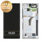 Schermo per Samsung S22 Ultra S908B, Phantom White, Vetro touch con cornice, GH82-27488C, GH82-27489C, Genuine Service Pack
