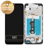 Schermo per Motorola Moto E20 XT2155-3, Vetro touch con cornice, 5D68C19457, Genuine Service Pack