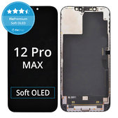 Schermo Soft OLED per iPhone 12 Pro Max, Vetro touch con cornice, FixPremium