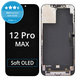 Schermo Soft OLED per iPhone 12 Pro Max, Vetro touch con cornice, FixPremium