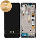 Schermo per Motorola Moto G200 XT2175, Stellar Blue, Vetro touch con cornice, 5D68C20181, Genuine Service Pack