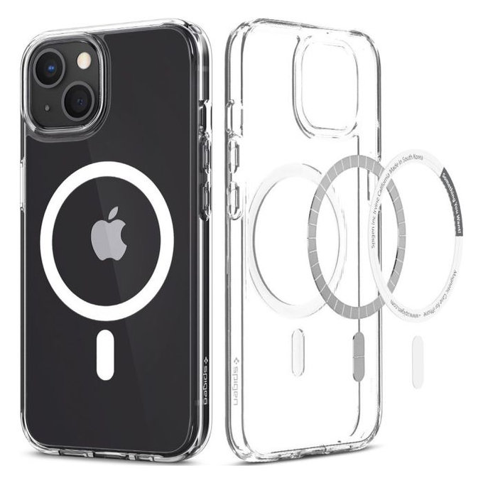 Custodia Ultra Hybrid con MagSafe per iPhone 13 mini, White, Spigen