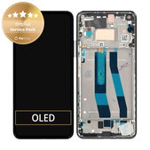 Schermo per Xiaomi 11 Lite 5G NE 2109119DG 2107119DC, Truffle Black, Vetro touch con cornice, 5600030K9D00, Genuine Service Pack