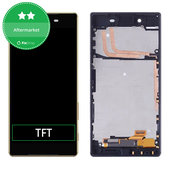 Schermo per Sony Xperia Z5 E6653, Black, Vetro touch con cornice
