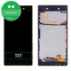 Schermo per Sony Xperia Z5 E6653, Black, Vetro touch con cornice