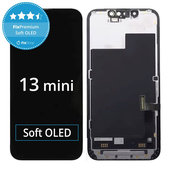 Schermo Soft OLED per iPhone 13 Mini, Vetro touch con cornice, FixPremium