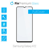 Vetro temperato FullCase per Samsung A12, FixPremium