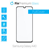 Vetro temperato FullCase per Samsung A40, FixPremium