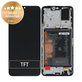 Schermo LCD per Honor X7 CMA-LX2, Black, Vetro touch con cornice e batteria, 0235ACBE, Genuine Service Pack