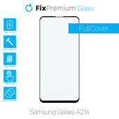Vetro temperato FullCase per Samsung A21s, FixPremium