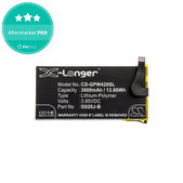 Batteria per Google Pixel 4 XL, 3600mAh, Li-Pol, 3.85 V, G020J-B, HQ