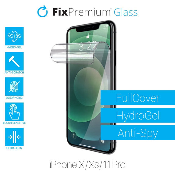 Pellicola protettiva iPhone X, Xs, 11 Pro, FixPremium