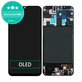 Schermo OLED per Samsung A20 A205F, Vetro touch con cornice