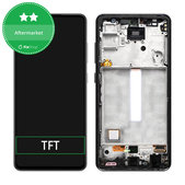Schermo per Samsung A52 4G A525F, Awesome Black, Vetro touch con cornice