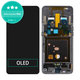 Schermo OLED per Samsung A80 A805F, Vetro touch con cornice