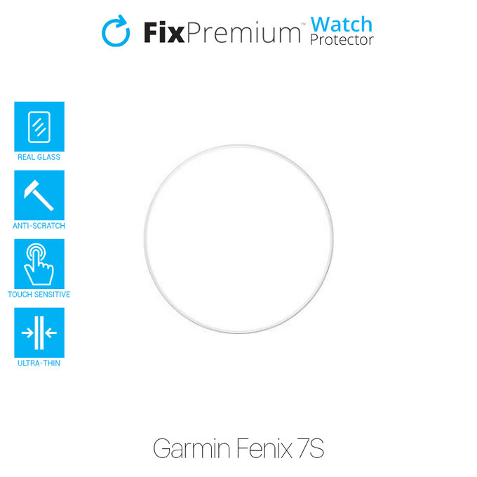 Vetro temperato Watch Protector per Garmin Fenix 7S, FixPremium