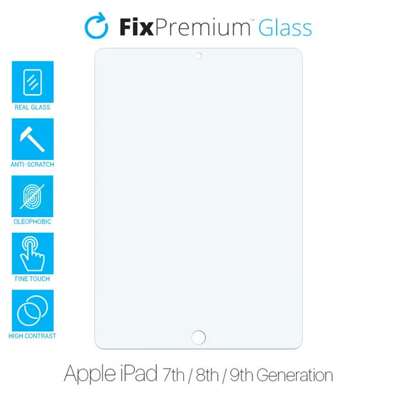 Vetro temperato per Apple iPad 10.2", FixPremium