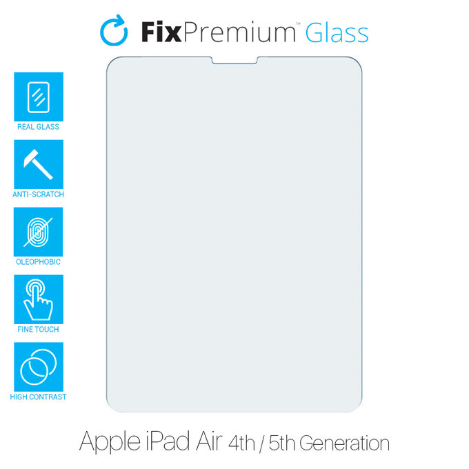 Vetro temperato per Apple iPad Air 2020, Air M1, FixPremium