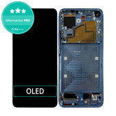 Schermo OLED per Xiaomi Mi 11 M2011K2G, Horizon Blue, Vetro touch con cornice
