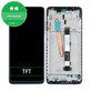 Schermo per Xiaomi Poco X3 NFC M2107J20CG, Cobalt Blue, Vetro touch con cornice