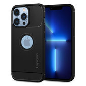 Custodia Rugged Armor per iPhone 13 Pro Max, Black, Spigen