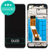 Schermo OLED per Samsung M11 M115F, Vetro touch con cornice
