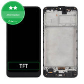 Schermo per Samsung M31 M315F, Space Black, Vetro touch con cornice