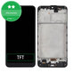 Schermo per Samsung M31 M315F, Space Black, Vetro touch con cornice