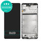 Schermo OLED per Samsung M51 M515F, Celestial Black, Vetro touch con cornice