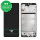 Schermo per Samsung M51 M515F, Celestial Black, Vetro touch con cornice
