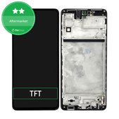 Schermo per Samsung M53 5G M536B, Black, Vetro touch con cornice