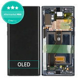 Schermo OLED per Samsung Note 10 Plus N975F, Black, Vetro touch con cornice
