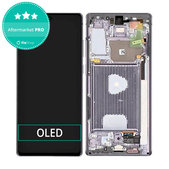 Schermo OLED per Samsung Note 20 N980B, Black, Vetro touch con cornice